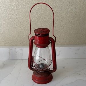 Vintage Red Winged Wheel Lantern No. 500 Japan